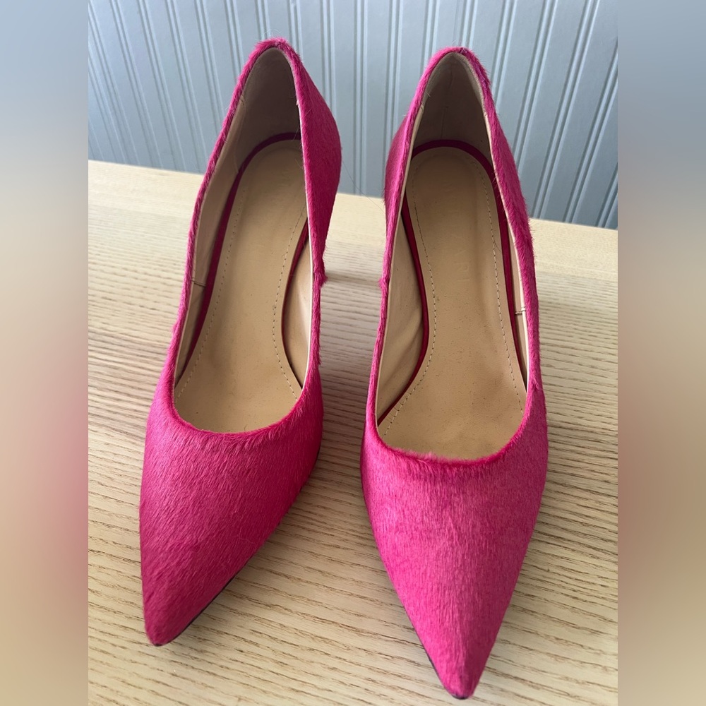 Murizari Plush Hot Pink Heels / Made in Italy/ Barbiecore / Y2K /Size: 40 EU / 9